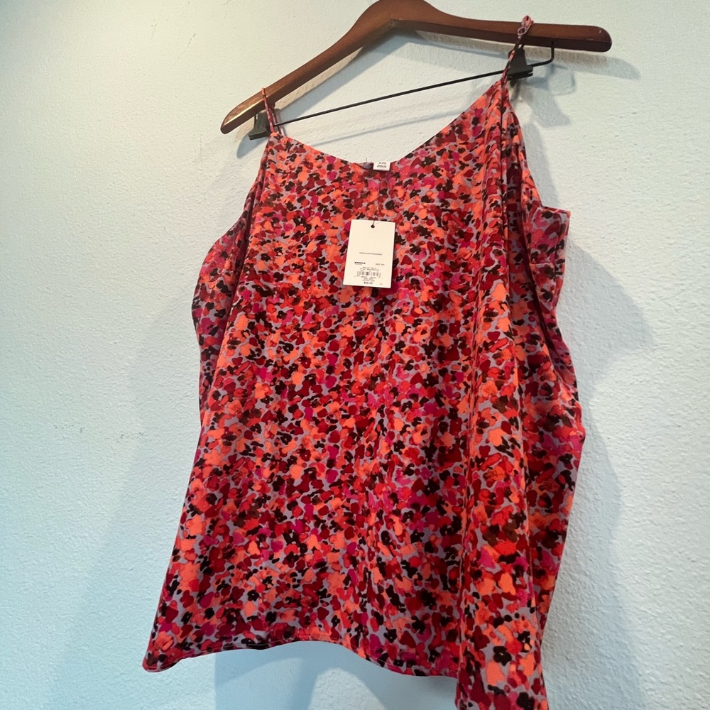 Nine West Red Pink Floral Print Camisole